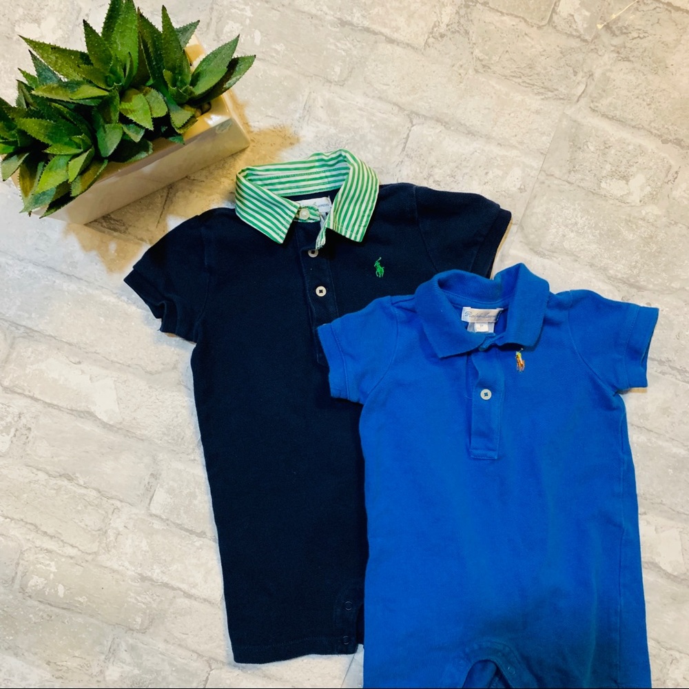 Pair of Ralph Lauren Baby Boy Sz 9mo Onesies